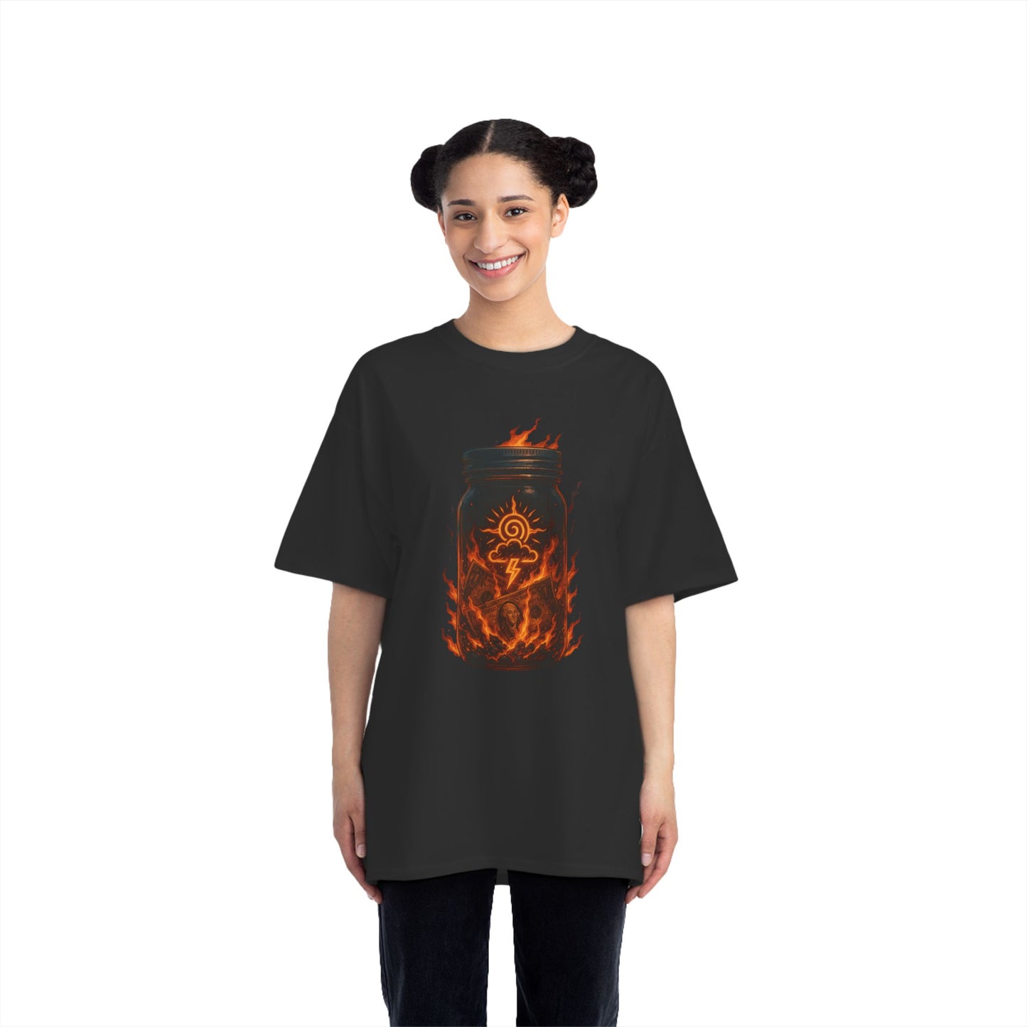Rebellious Fire T-Shirt - Unisex Short-Sleeve Shirt, Graphic Tees, Statement Apparel, Streetwear, Gift for Rebels, Top for Festivals