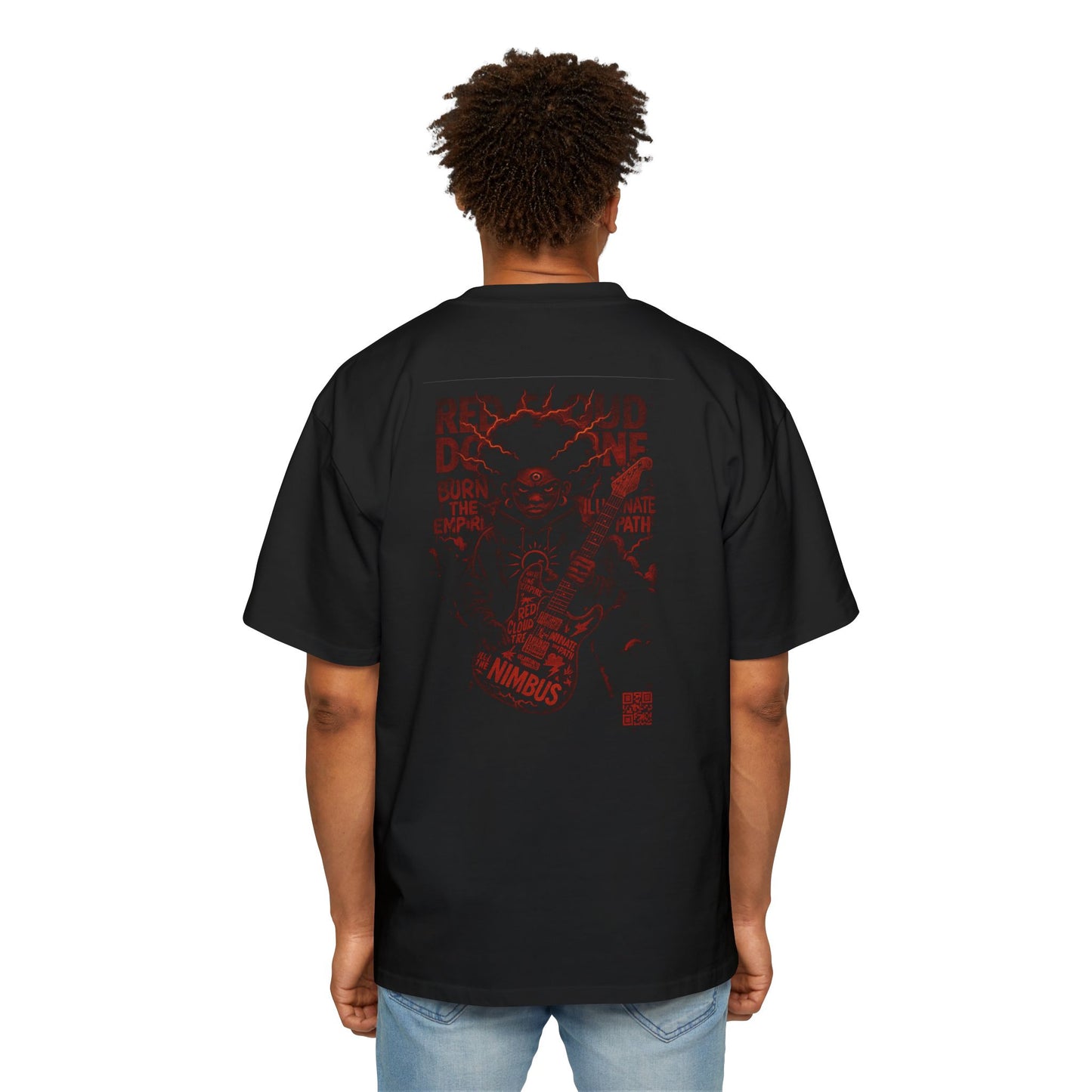 Electric Storm Oversized Tee, Graphic Tee, Unique Men's Shirt, Casual Wear, Outdoor Adventure, Music Festival Outfit