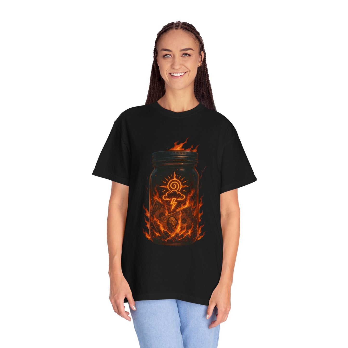 Fire Jar Graphic T-Shirt — "Amuurakan Nimbus: Burn the Empire"