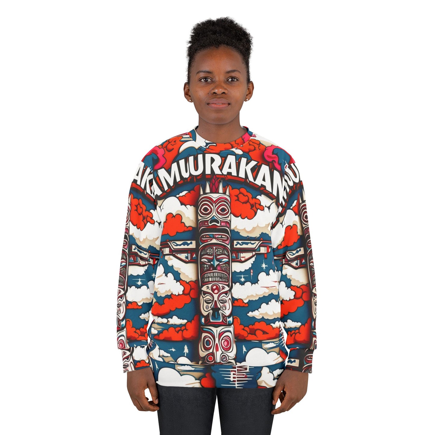Rwb allover print sweatshirt