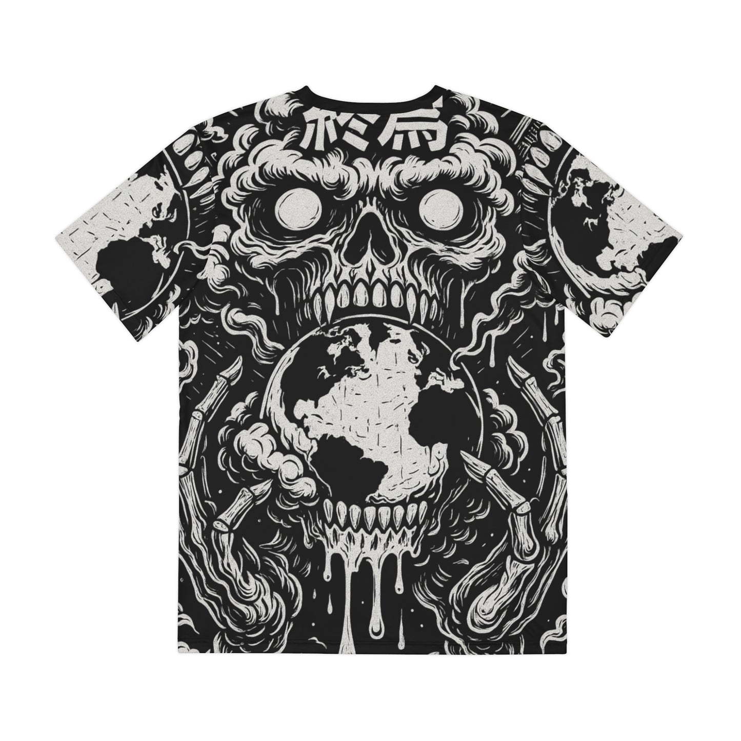 Skull Devourer Tee — Monochrome Apocalyptic Graphic T-Shirt