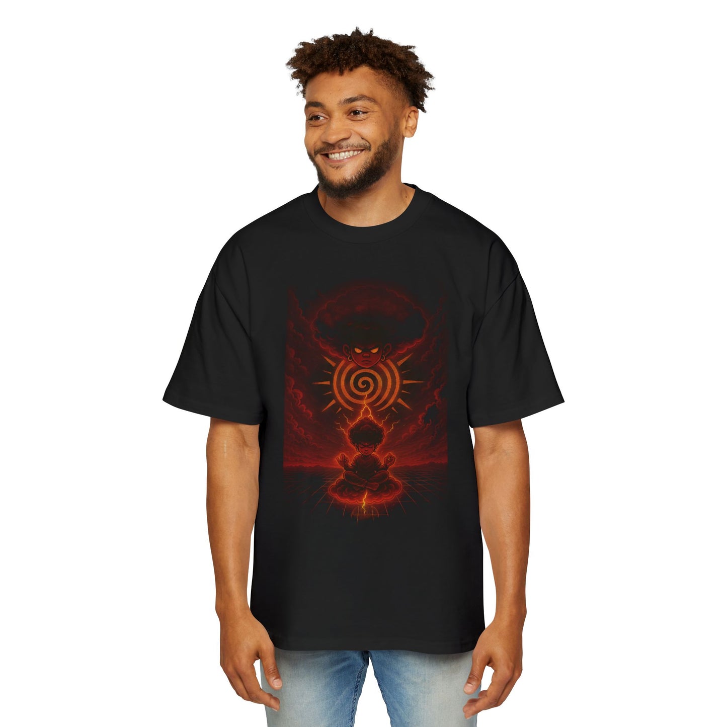 Amuurakan Cosmic Wave Graphic Tee — Vintage Space Surf T-Shirt
