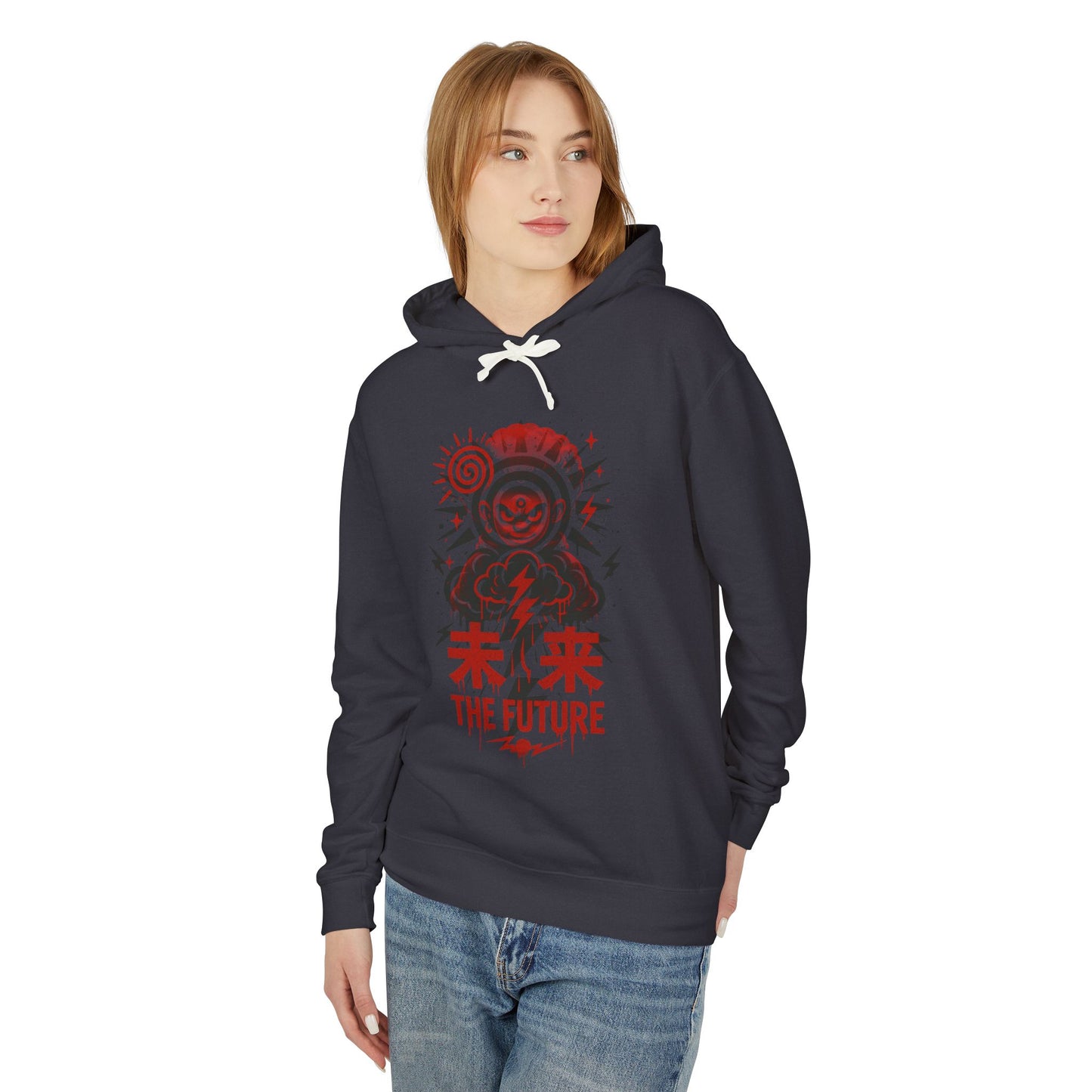 Future Vibes Hoodie, Unisex Lightweight Sweatshirt, Trendy Casual Wear, Everyday Comfort, Gift for Friends, Unique Art and Design