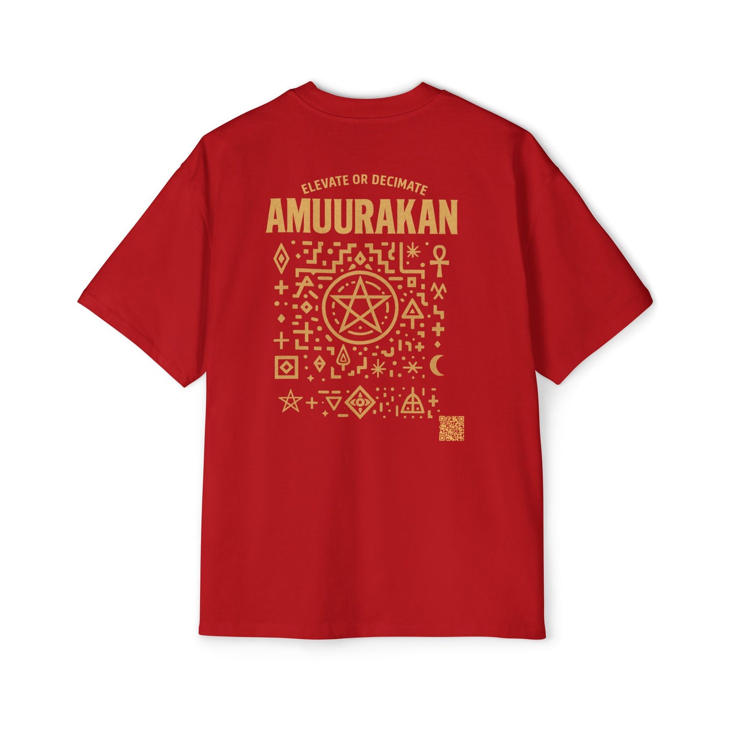 Men's Oversized Graphic Tee - Amuuranakan Nimbus, Casual Streetwear, Unique Art Shirt, Comfort Fit Tee, Bold Statement Apparel