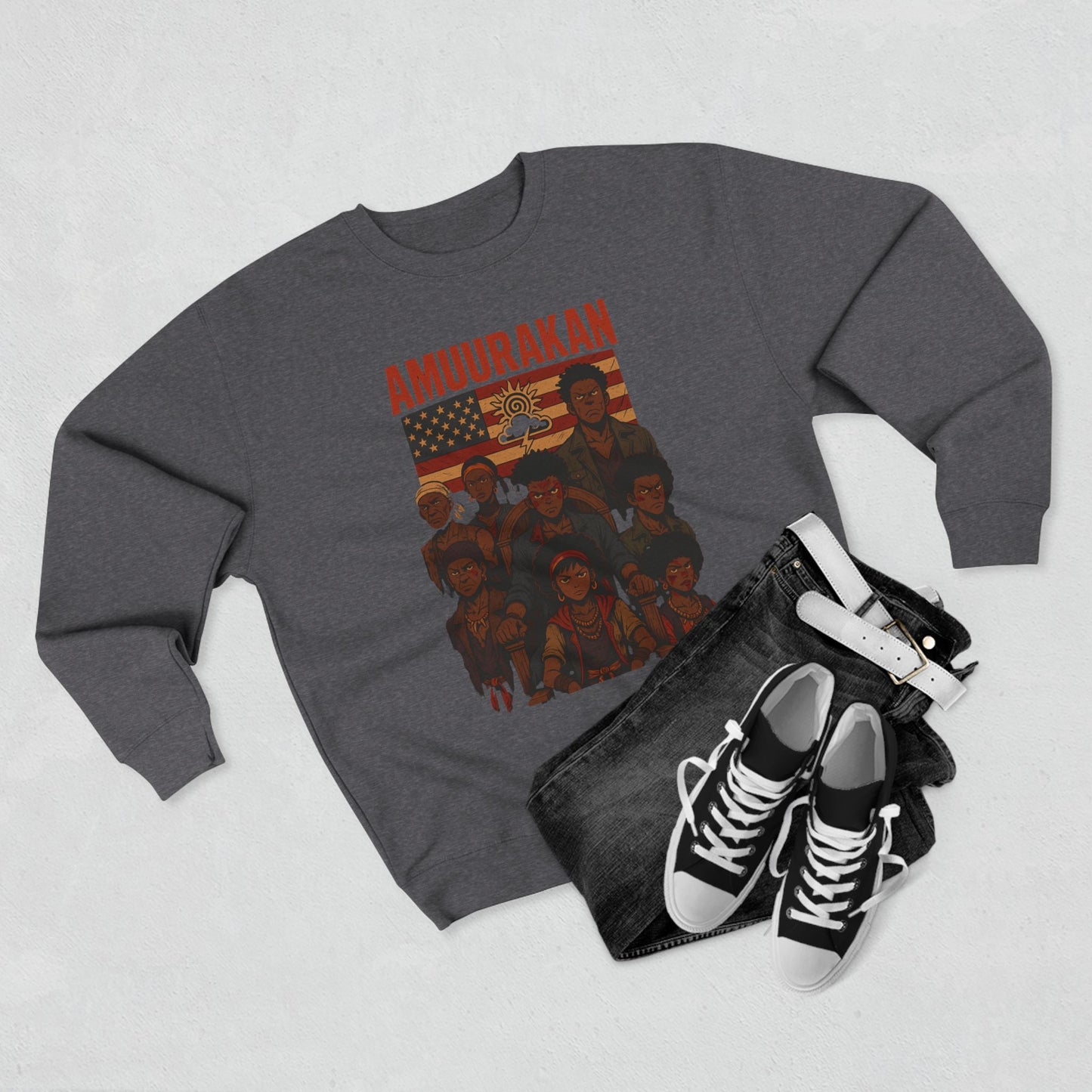 Vintage-Style Unisex Crewneck Sweatshirt, Retro Graphic Sweatshirt, Cozy Fall Layer, Gift for Music Lovers, Unisex Fashion