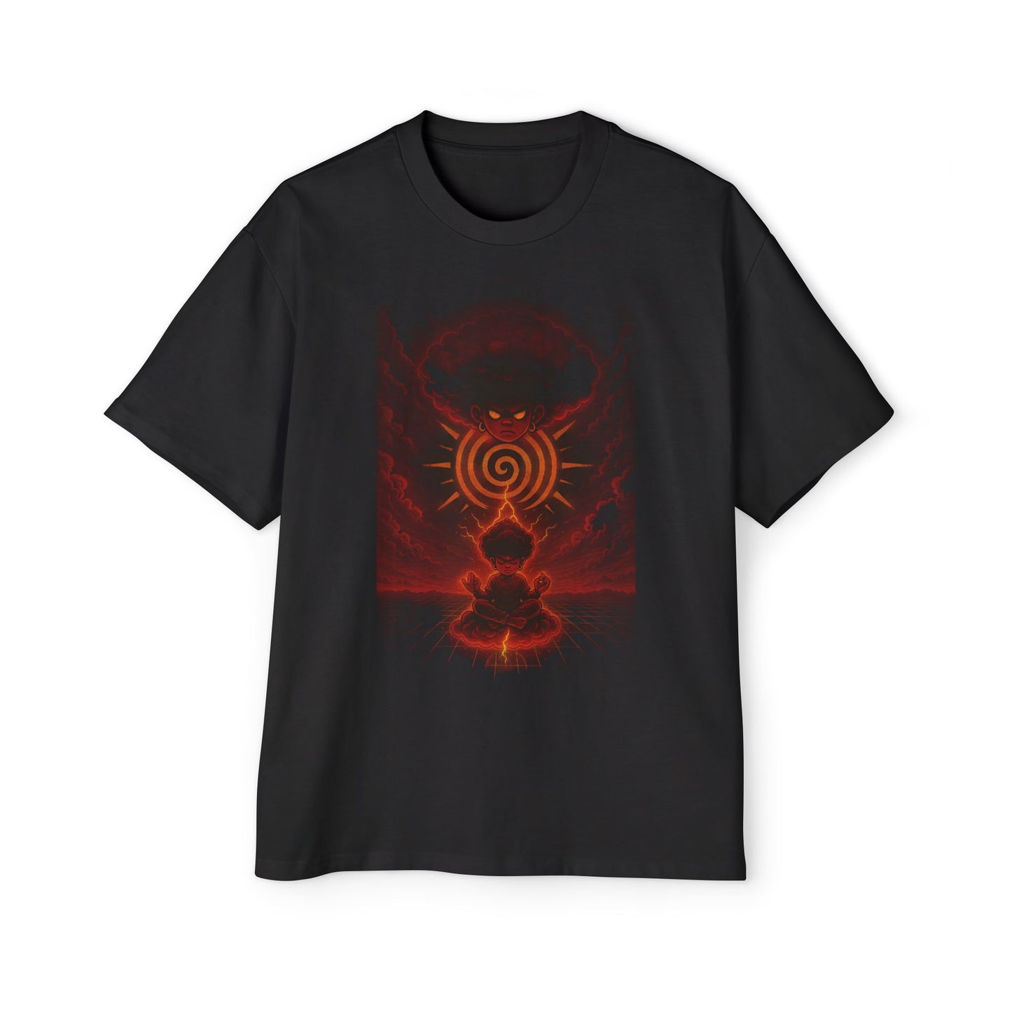 Amuurakan Cosmic Wave Graphic Tee — Vintage Space Surf T-Shirt