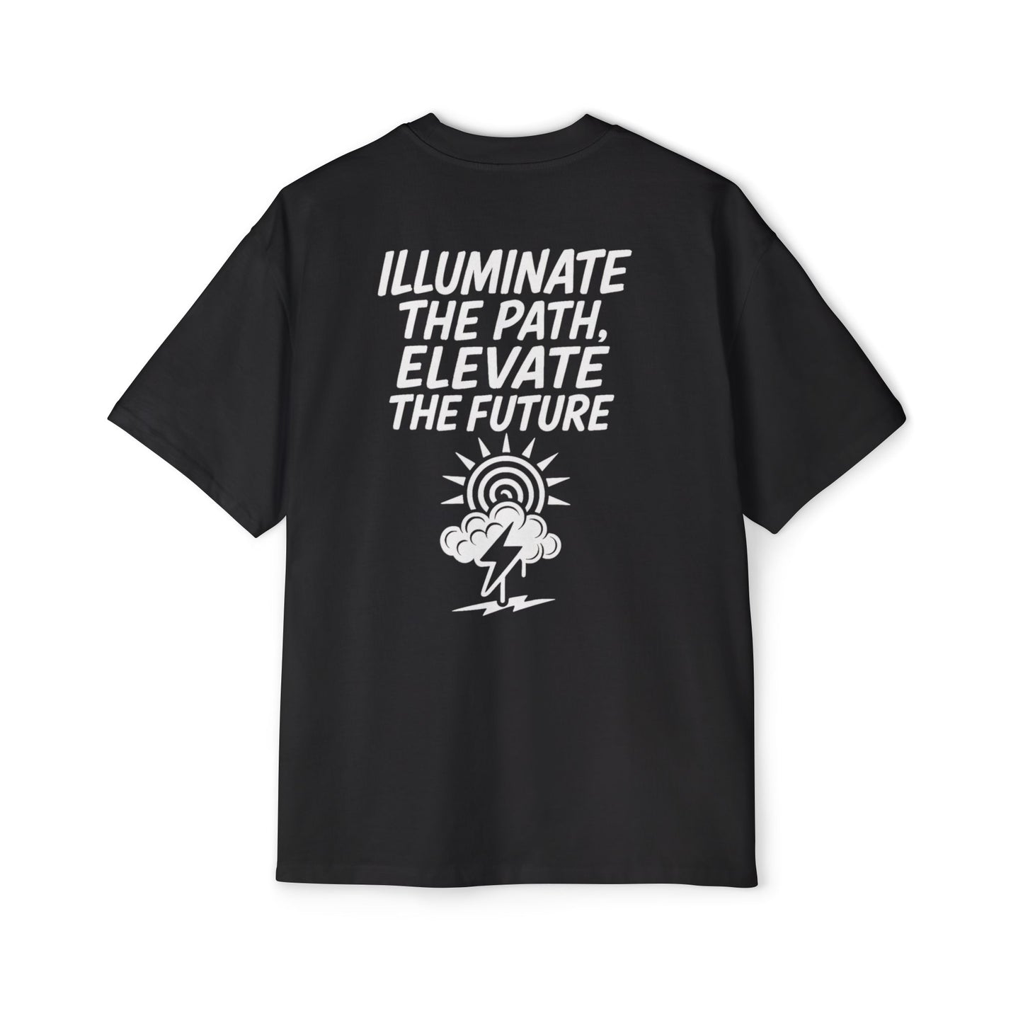 Nimbus Graphic Tee — "Amuurakan Nimbus" Sun & Storm Oversized Shirt
