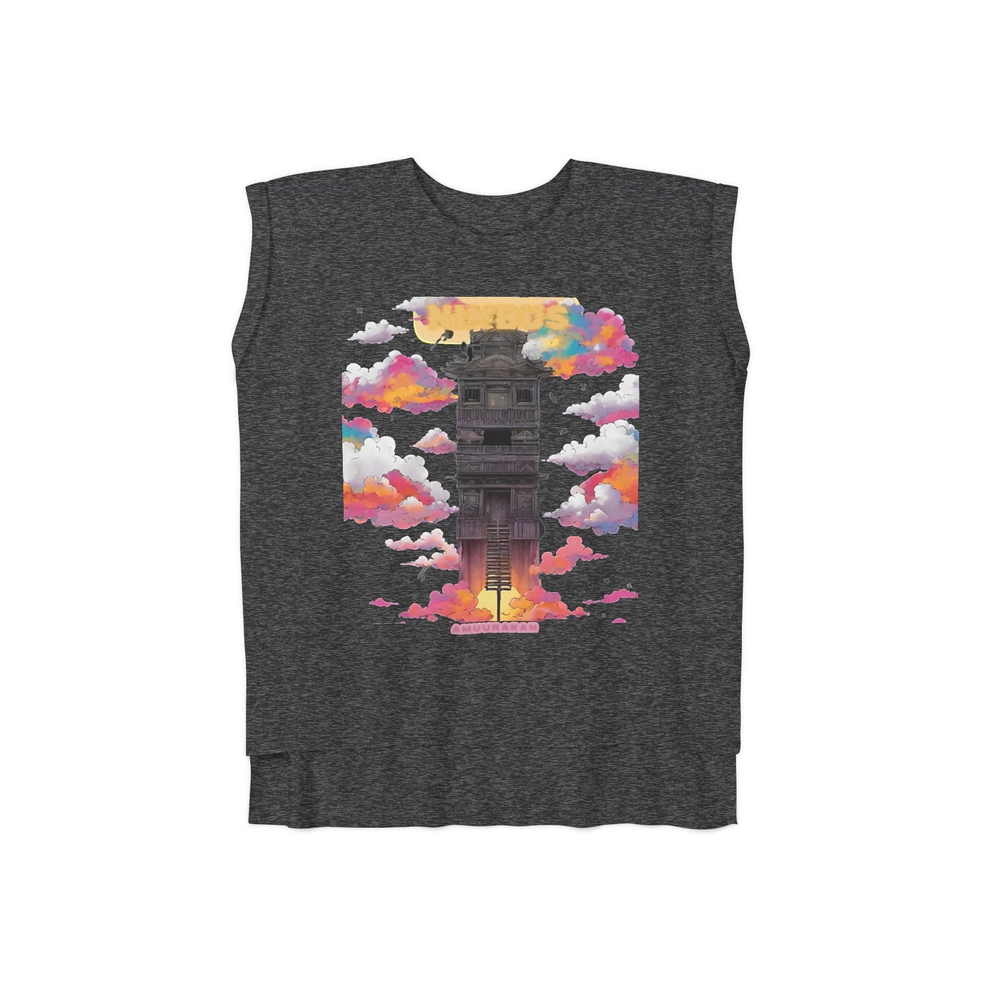 Women’s Flowy Rolled Cuffs Muscle Tee