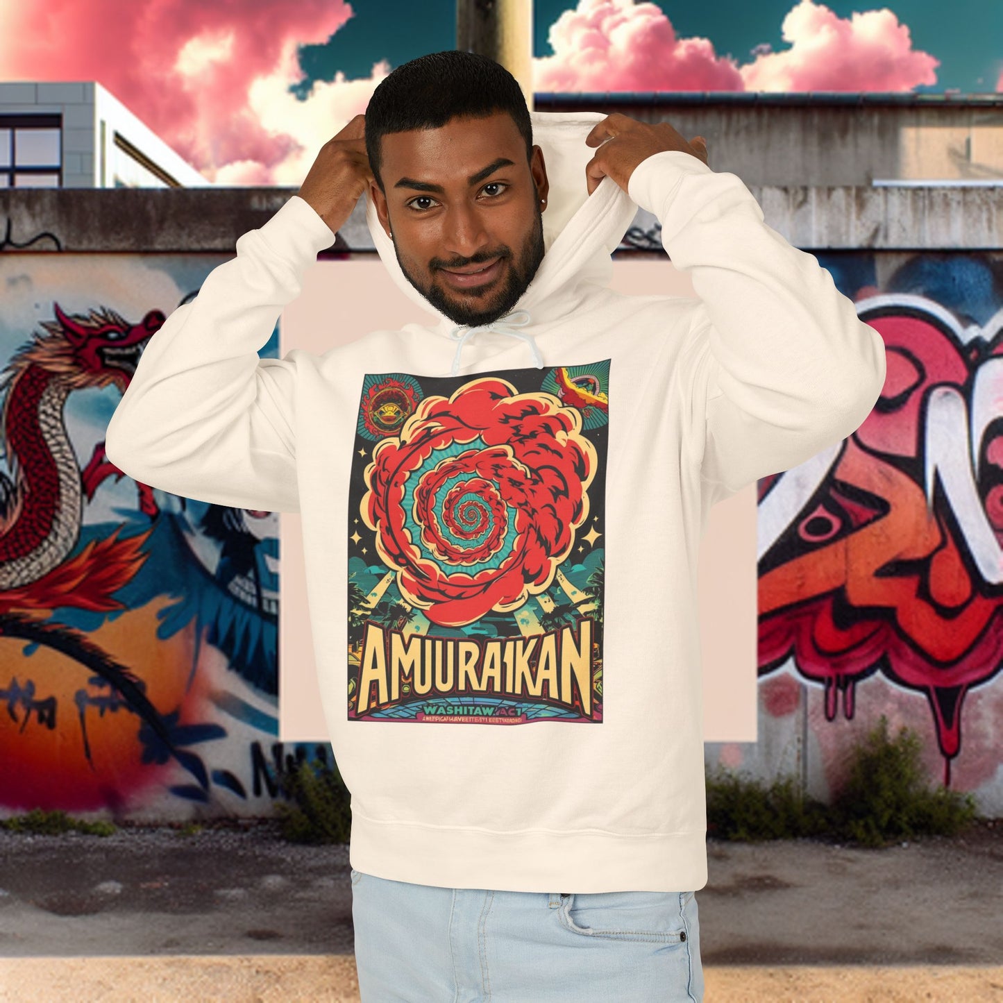 Unisex Lightweight Hooded Sweatshirt