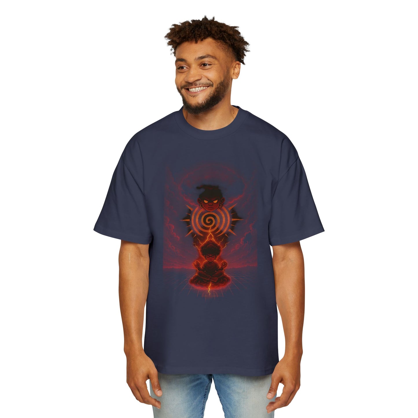 Amuurakan Cosmic Wave Graphic Tee — Vintage Space Surf T-Shirt