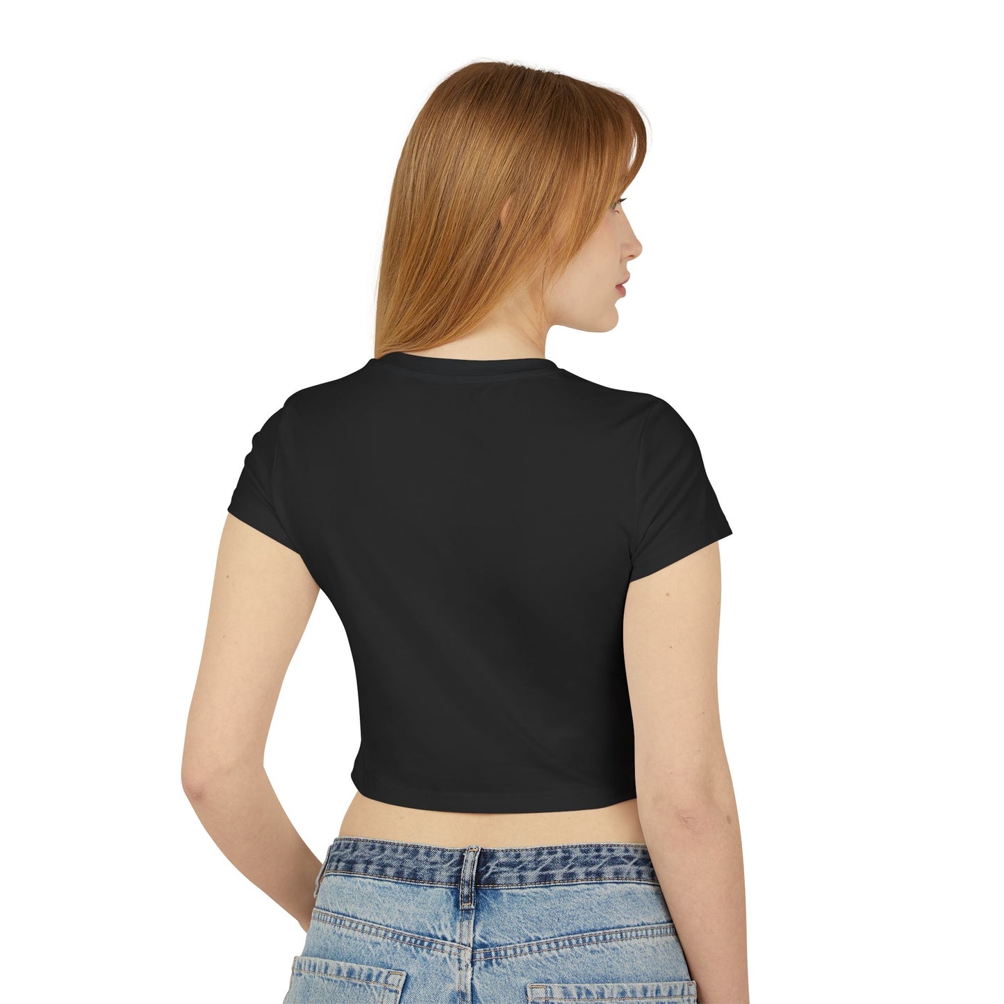 Women's Baby Tee: Amurakan Elevate or Decimate, Trendy Crop Top, Casual Wear, Festival Outfit, Perfect Gift for Her