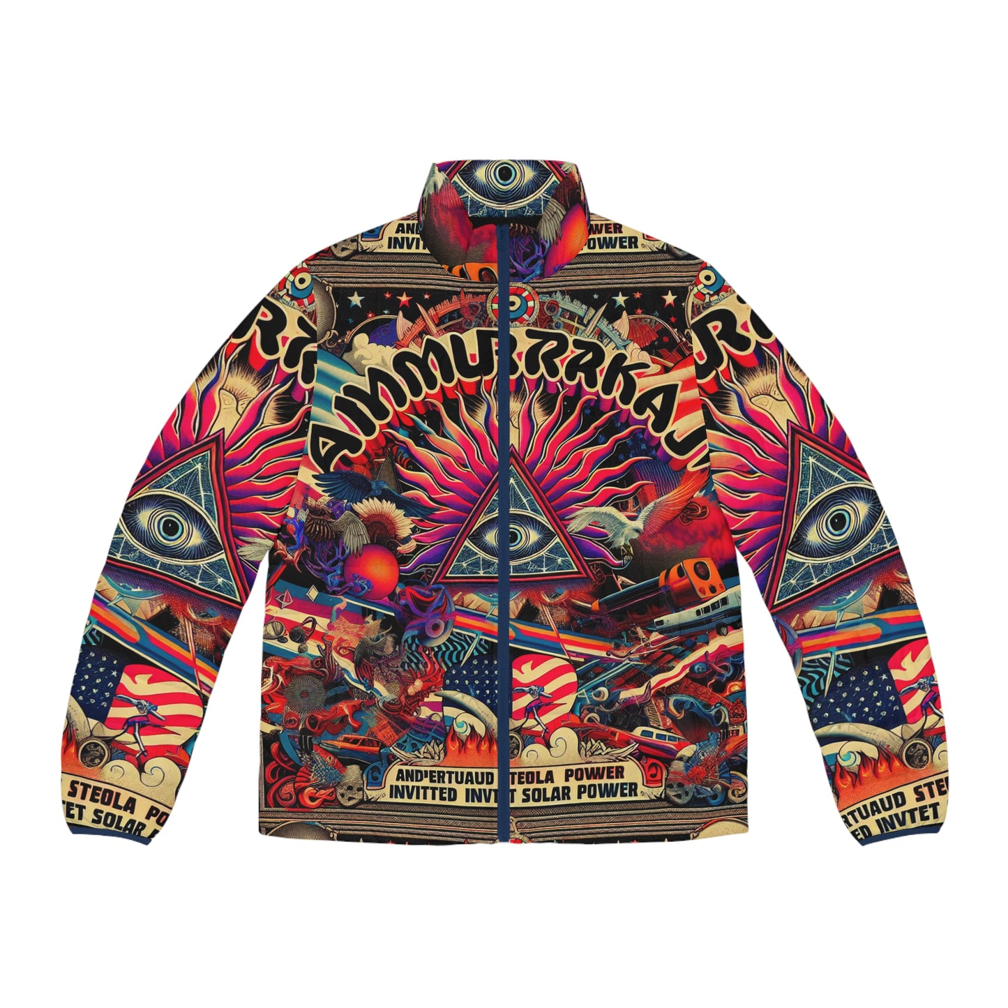 Amuurakan NIMBUS esoteric allover print puffer jacket