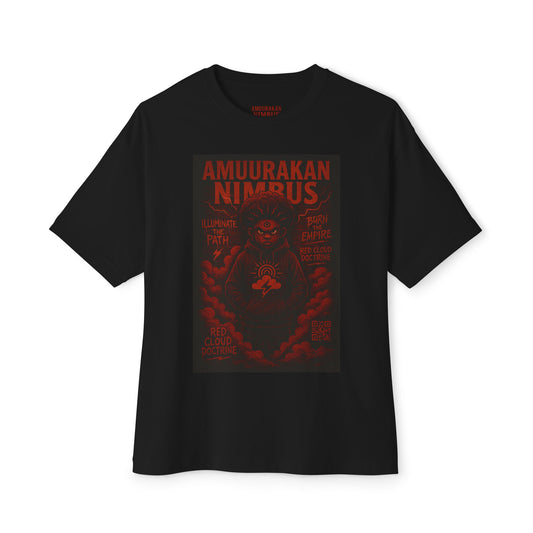 Bold Graphic Tee, Unisex Boxy T-Shirt with AMUURAKAN NIMBUS Design, Relaxed Fit, Streetwear Essential, Unique Gift Idea, Casual Comfort