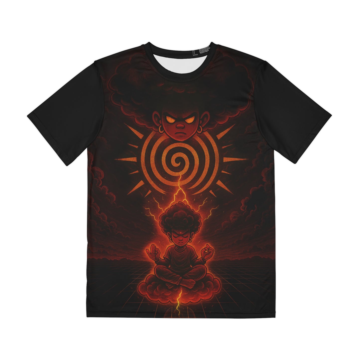 Amuurakan Nimbus Firestorm Graphic Tee — Anime-Inspired Power Design