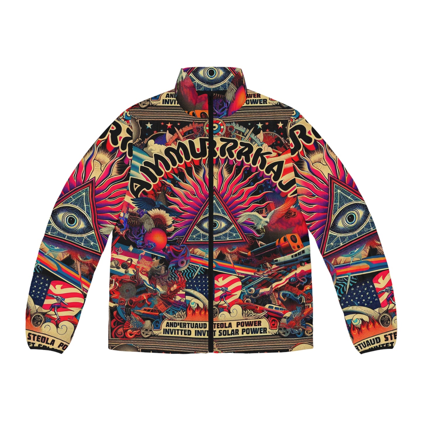 Amuurakan NIMBUS esoteric allover print puffer jacket