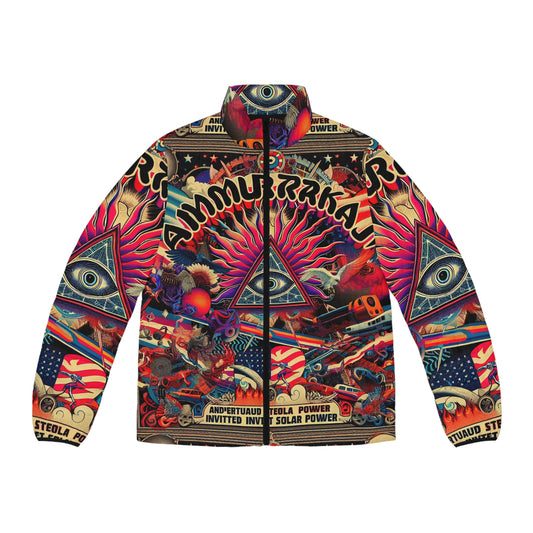 Amuurakan NIMBUS esoteric allover print puffer jacket