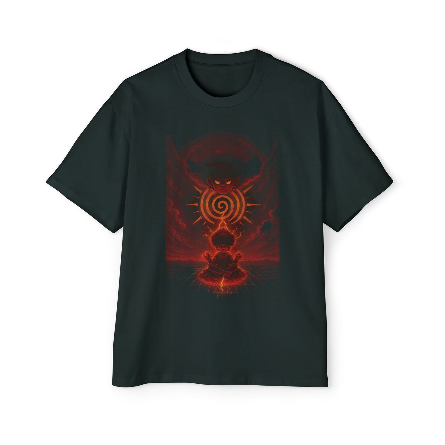Amuurakan Cosmic Wave Graphic Tee — Vintage Space Surf T-Shirt