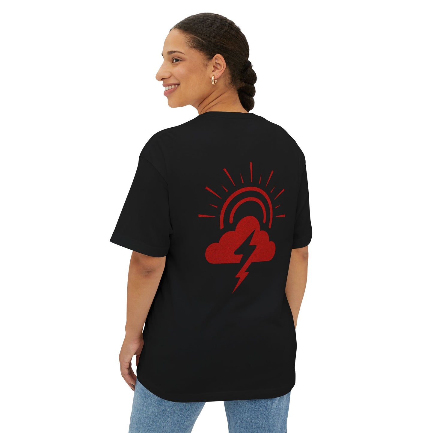 Bold Graphic Tee, Unisex Boxy T-Shirt with AMUURAKAN NIMBUS Design, Relaxed Fit, Streetwear Essential, Unique Gift Idea, Casual Comfort
