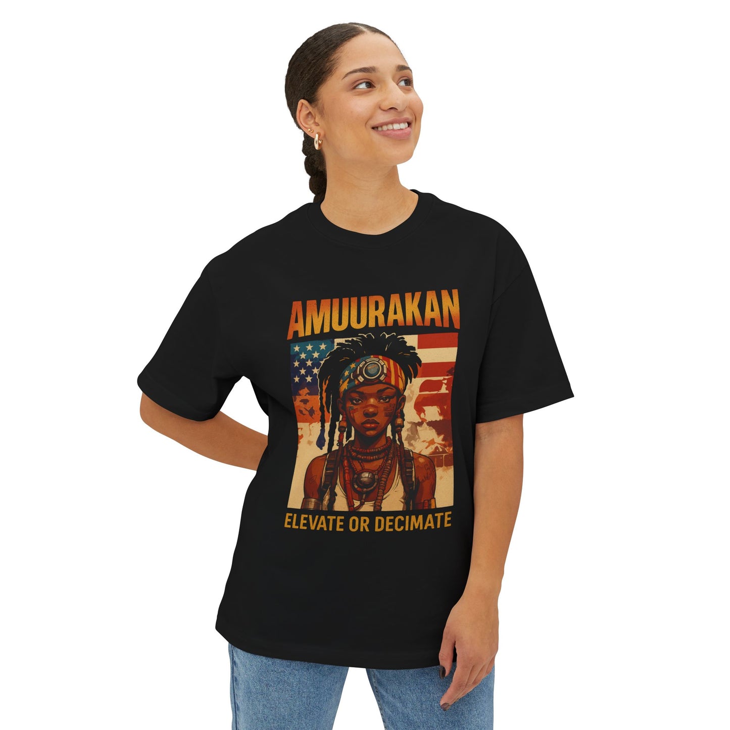 Cultural Statement Boxy Tee - Unisex Oversized Tee, Graphic Tee, Trendy T-Shirt, Inspirational Apparel, Unique Gift Idea