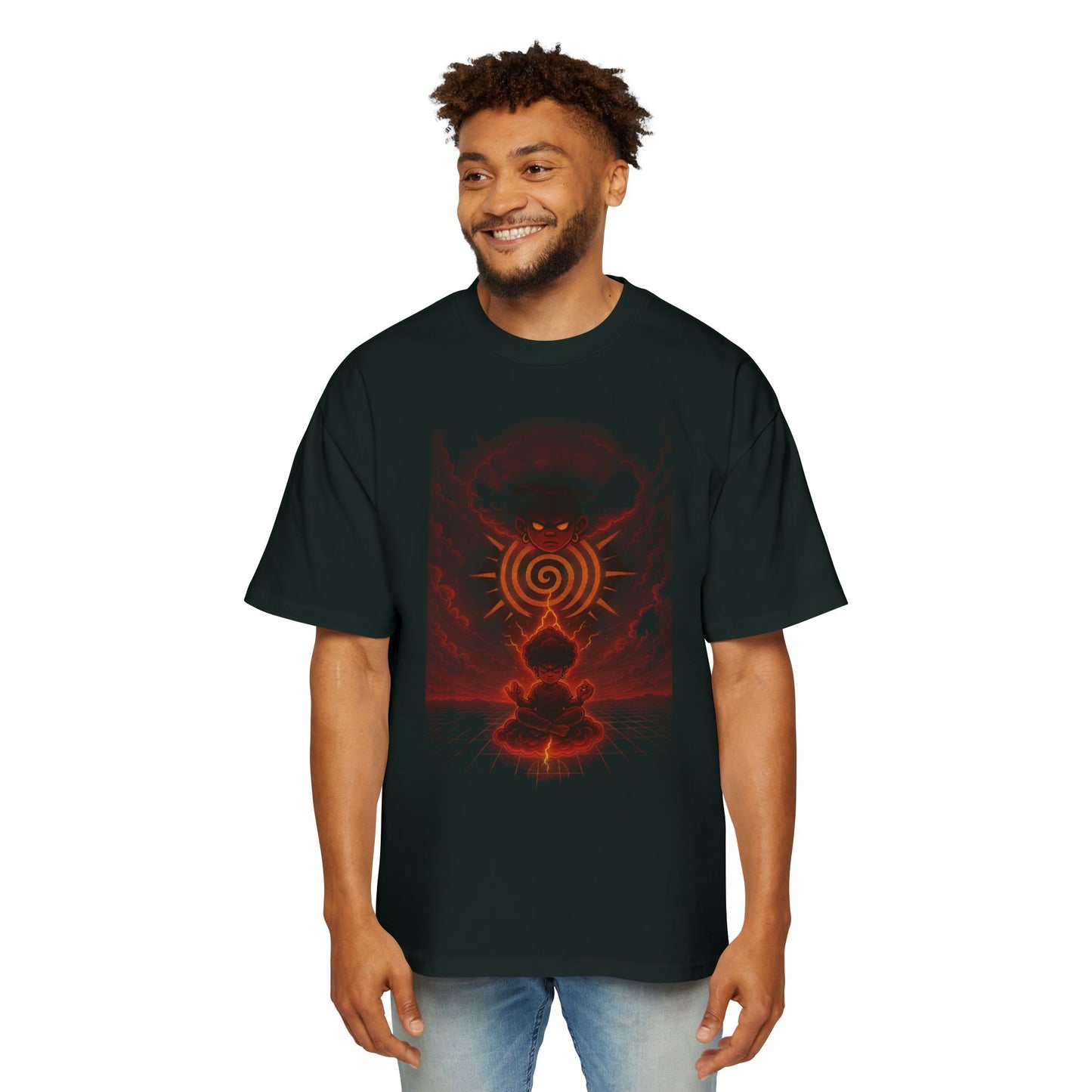 Amuurakan Cosmic Wave Graphic Tee — Vintage Space Surf T-Shirt