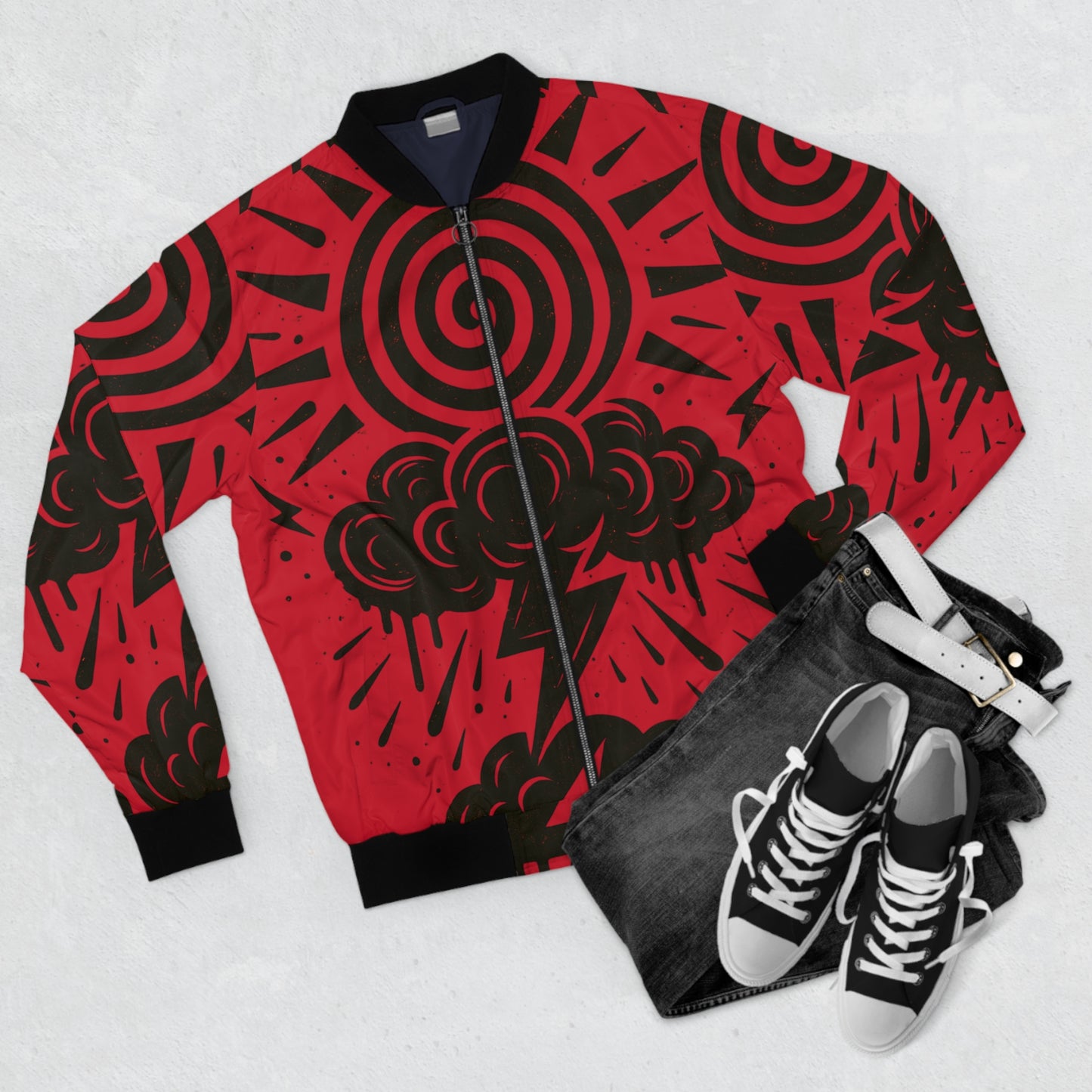Men's Bomber Jacket - Amuurakan Nimbus Sigil All Over Print