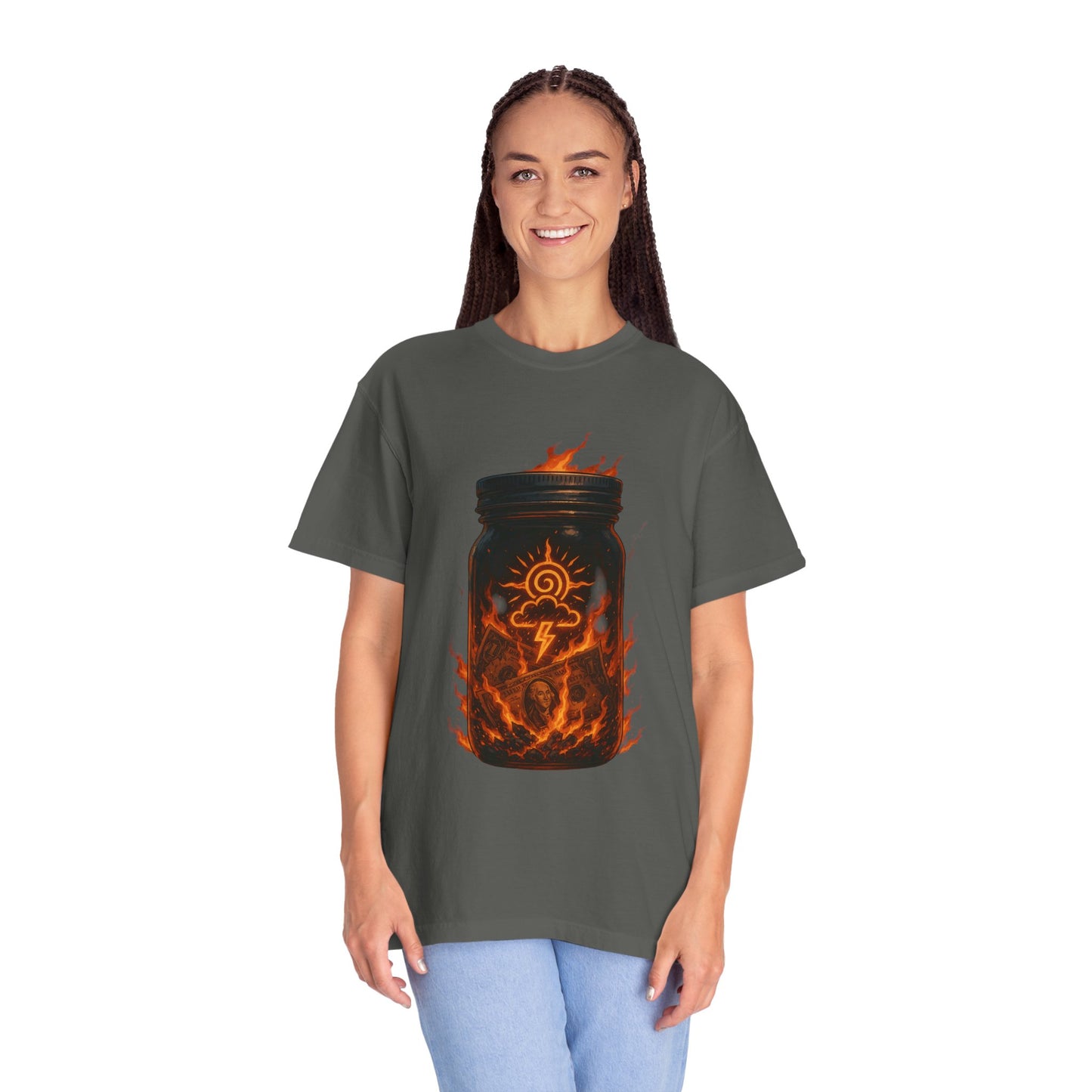 Fire Jar Graphic T-Shirt — "Amuurakan Nimbus: Burn the Empire"