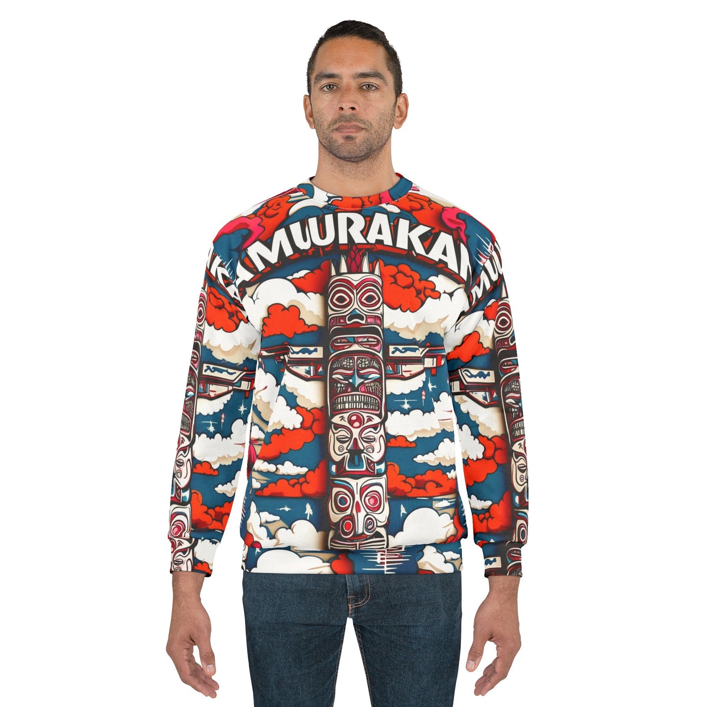 Rwb allover print sweatshirt