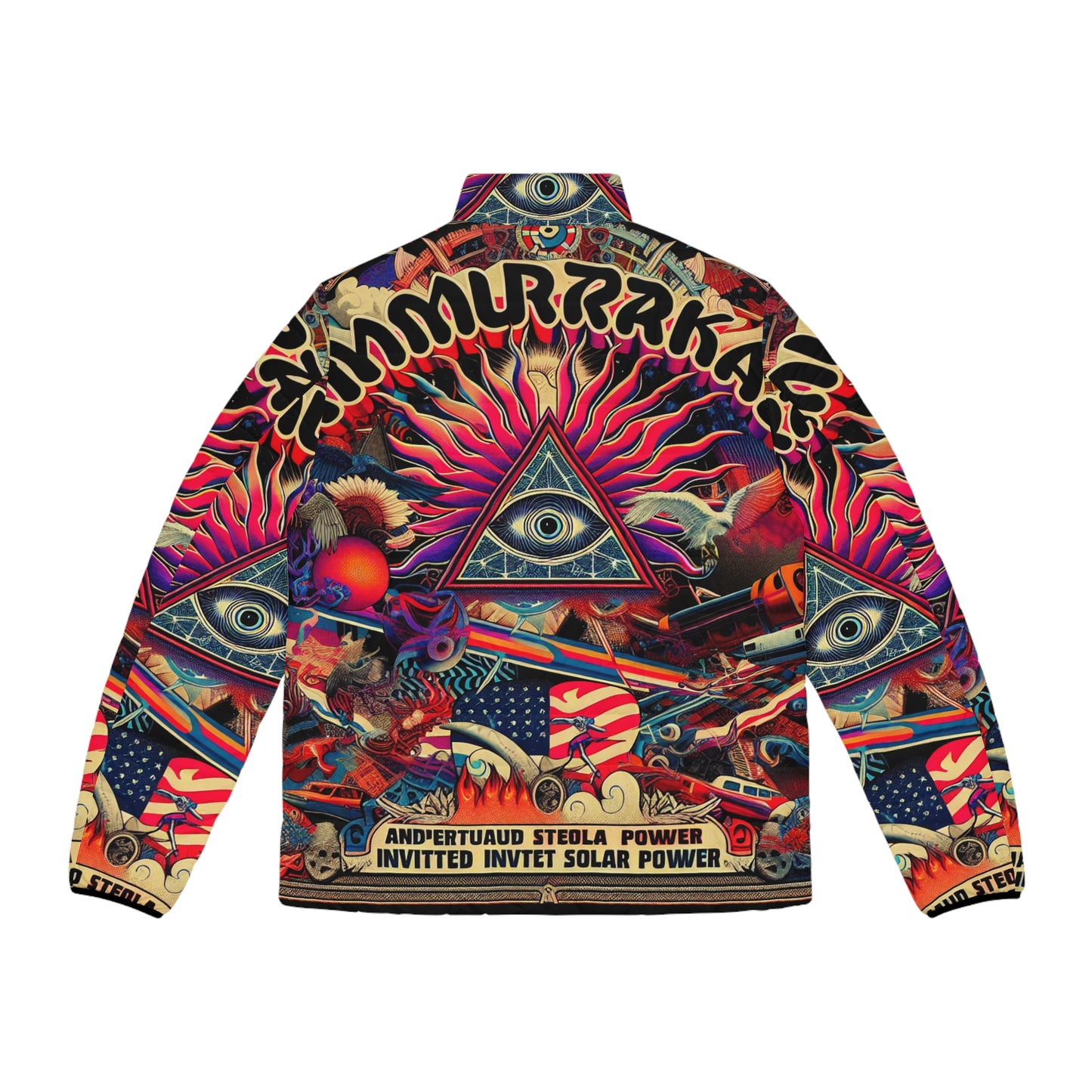 Amuurakan NIMBUS esoteric allover print puffer jacket